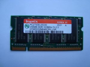 Памет за лаптоп DDR 256MB PC-2700 333Hz Hynix
